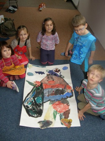 Strašidlo se strašidelným pytlem - 2. místo v soutěži Chvalského zámku